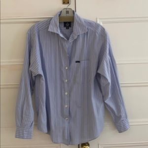 Façonnable cotton blouse blue/white/pink